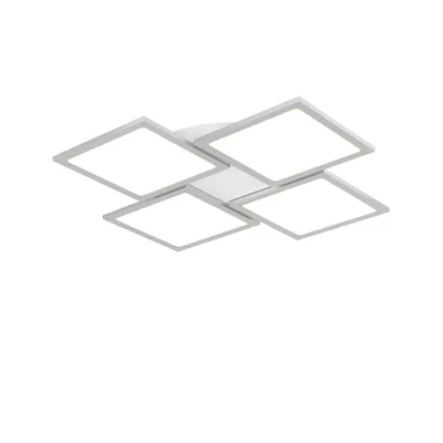 Produktbild von Lucande LED-Deckenlampe Ilira, 4-flg., silber, CCT, dimmbar