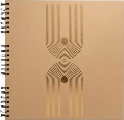Imagen del producto de EXACOMPTA 16849E. Álbum de fotos con espiral, diseño gráfico, 320 x 320 mm, color kraft
