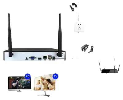 Produktbild von WiFi NVR Rekorder, 5MP Auflösung, Fernüberwachung, 16CH, Keine