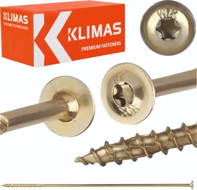 Immagine prodotto di Viti a testa bombata Klimas giallo 8x400 - 50 pz.