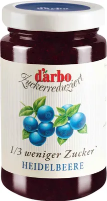 Produktbild von Darbo Heidelbeer Fruchtaufstrich zuckerreduziert 250g