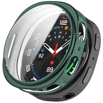 Produktbild von Für Samsung Galaxy Watch 8 44mm Electroplated Full Cover TPU Smart Watch Schutz Hülle Grün