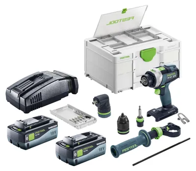 Image de Festool TPC 18/4 I-Basic-Set Perceuse-visseuse à percussion sans fil 18 V 75 Nm Brushless + 2x batterie 8,0 Ah + chargeur rapide + Systainer