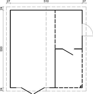 Produktbild von Palmako Gartenhaus Irene 21,9 + 5,2 m² aus Holz Gartenhaus mit 44 mm Wandstärke Holzhaus Fußboden inklusive Blockbohlenhaus 28.05 m² Satteldach