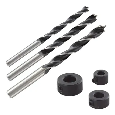 Produktbild von wolfcraft 3 Dübelbohrer mit Tiefenanschlag 6, 8, 10 mm 2730000