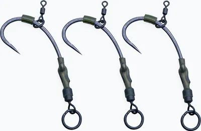 Produktbild von ESP Ronnie Rigs Barbless Karpfenhaken 3 Stück schwarz EHRRHRS004