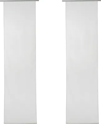 Produktbild von Flächenvorhänge - 60 x 245 cm - Silbergrau - Polyester - 2er Set