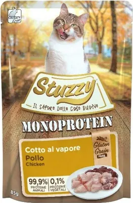 Zdjęcie produktu dla Karma mokra dla kota STUZZY monoproteinowa drób 85g