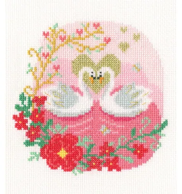 Obrázek produktu pro Vyšívací sada Bothy Threads „Geschätzte Liebe“ (Milovaná láska), vzor k vyšívání, XFA2, 15 x 17 cm