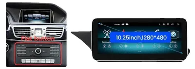 Image de Lecteur multimédia pour voiture, écran tactile, lecteur audio, compatible avec les modèles Mercedes-Benz Classe E W212 de 2009 à 2015, 4-64 Go, système NTG5.0