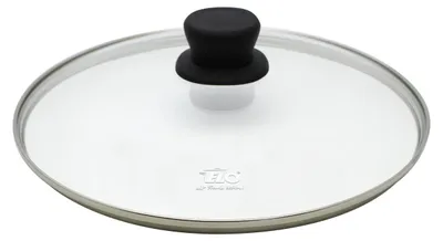 Produktbild von ELO Basic Glasdeckel Juwel 20 cm, mit stoßfestem Edelstahlrand, schwarzer Kunsto