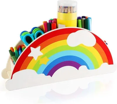 Produktbild von Famanu Büroorganizer Regenbogen - Stiftehalter für Kinder