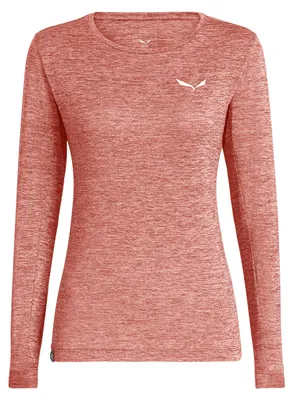 Obrázok produktu pre Dámske trekkingové tričko Salewa Puez Melange Dry LS Tee Women, ružové, veľkosť 36_S