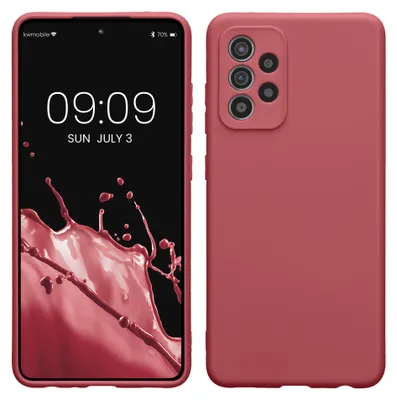 Produktbild von kwmobile Handyhülle für Samsung Galaxy A52 / A52 5G / A52s 5G Hülle - weiches Handy Silikon Case - Schutzhülle Cover - Dark Rose