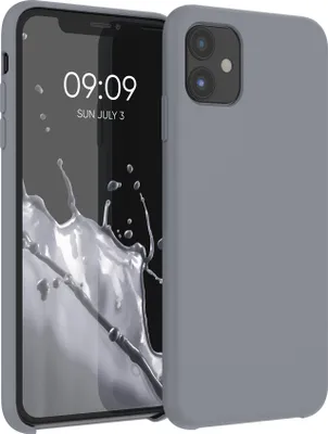 Produktbild von kwmobile Hülle kompatibel mit Apple iPhone 11 Hülle - Silikon Handy Case - Handyhülle weiche Oberfläche - kabelloses Laden - Stone Dust