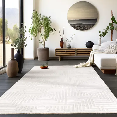 Immagine prodotto di Homebyhome Tappeto Boho per Soggiorno Stile Scandinavo Moderno Design Monocolore Ideale anche per Camera da Letto, Dimensioni: 80x250 cm
