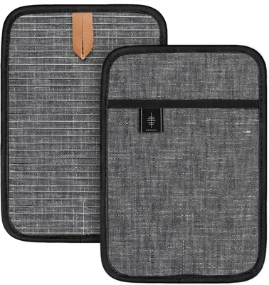 Produktbild von Topflappen Set von 2, groß, hitzebeständig, rutschfest, 25.5 x 17.8 cm, für Küche