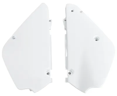 Immagine prodotto di Carenatura laterale UFO PLAST in 2 pezzi per Suzuki RM L 85 cc, anni di produzione 2003 - 2023, colore: bianco OEM