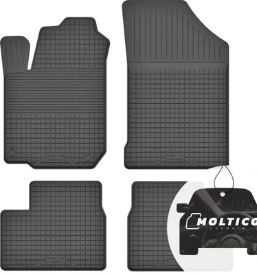 Produktbild von Gummimatten mit Rand Auto Fußmatten Gummi Automatten Passgenau 4-teilig Set - passend für Toyota Auris II 2013-2019