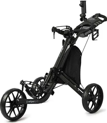 Obrázok produktu pre Snipergolf Shot 2.0 Black/Black Manuálny golfový vozík
