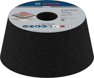 Produktbild von PRO Stone Konischer Schleiftopf, 90 x 110 x 55 mm, K24
