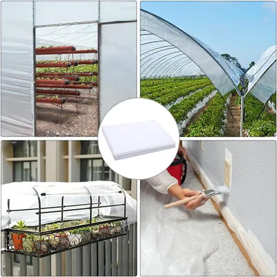 Obrázek produktu pro Polyethylenová fólie Transparentní 2 x 3 m Extra silná skleníková fólie odolná proti roztržení Tunelová fólie Skleník na rajčata