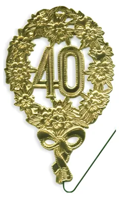 Obrázok produktu pre Demmler 1225400192 Jubiläumszahl 40 gold