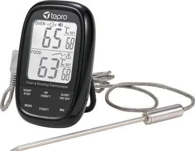 Image de tepro Accessoires pour barbecue Thermomètre à gril à double capteur (1x température à cœur, 1x espace de cuisson)