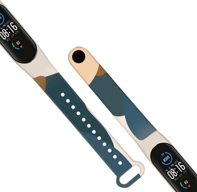Zdjęcie produktu dla Strap Moro opaska do Xiaomi Mi Band 6 / Mi Band 5 silikonowy pasek bransoletka do zegarka wzór 14