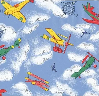 Image de Decoralia Adhésif Aéroplane_45cmx2m - Decoralia