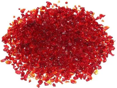Immagine prodotto di Pietre di vetro rosso riflettente, 1 kg, per caminetti e decorazioni da giardino