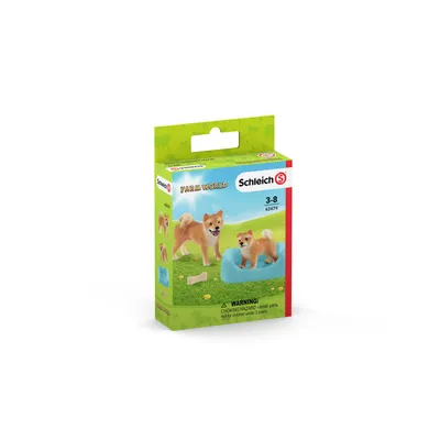 Produktbild von Schleich 42479 Shiba Inu Mutter und Welpe