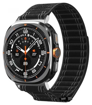 Produktbild von Spigen WBF0, Band, Smartwatch, Schwarz, Samsung, Galaxy Watch Ultra, Stoff