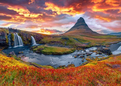 Produktbild von ALIPSON Puzzle Wasserfall Kirkjufellsfoss - Island 500 dlks