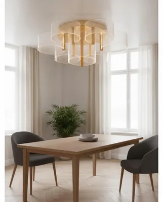 Productafbeelding van Design plafondlamp Gatlin goud Ø 68cm, AI-gegenereerde afbeelding