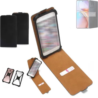 Produktbild von K-S-Trade Handyhülle Schutzhülle kompatibel mit Motorola Edge 2023 Hülle Case Cover Flip Style Bumper schwarz 1x