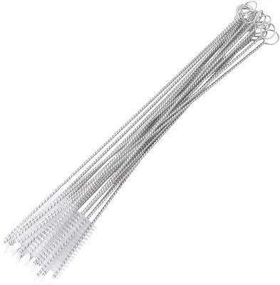 Imagen del producto de Juego de cepillos de limpieza, de 20 piezas, de acero inoxidable y nailon, para pajitas y botellas