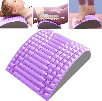 Produktbild von Nacken und Rückendehner,Lendenwirbelkissen Stützen Eva,Rückenstrecker und Nackenstrecker,Neck & Back Stretcher,Massagekissen Reduzieren Wirbelsäule Rücken Schmerzen Linderung Lordosenstütze