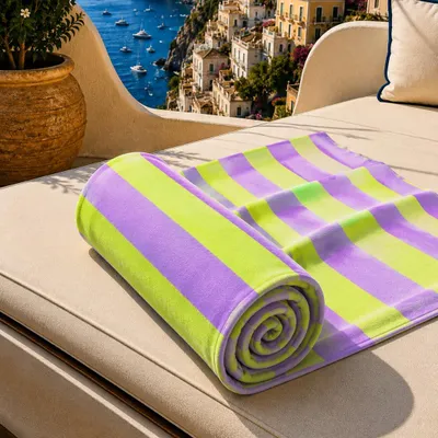 Obrázok produktu pre PETTI Artigiani Italiani – Plážová osuška XXL z mikrovlákna, 90x180 cm, veľká, osuška na kúpanie