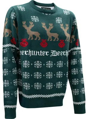 Produktbild von Deerhunter Weihnachtspullover Uni (Green Check) Größe XL