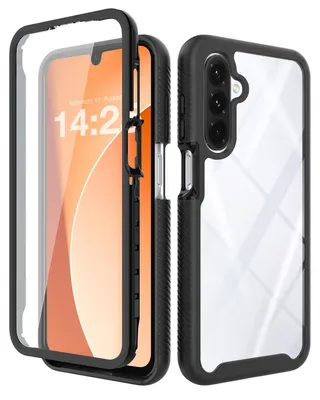 Produktbild von 360 Grad Premium Handy Hülle für Samsung Galaxy A18 / A18 5G Front Back Cover Case Bumper Rundum Vollschutz Schwarz