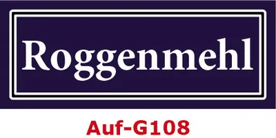 Produktbild von 15 Stück Gewürzaufkleber Roggenmehl 40x16mm Gewürzetiketten Sticker Lebensmittel (Auf-G108)