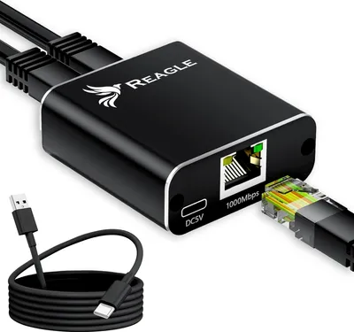 Produktbild von Reagle Adapter Rozdzielacz Switch Splitter LAN Ethernet RJ45 2xRJ45 1000M 1GB