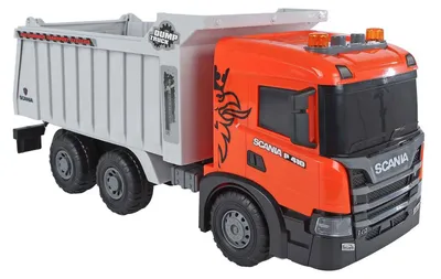Immagine prodotto di Kids Globe 2Play Scania Kipplaster (grau,mit Licht & Sound,kippbare Ladefläche)