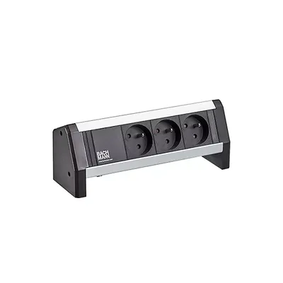 Produktbild von BACHMANN DESK 3xUTE 35° schwarz Ein-Ausgang:GST18