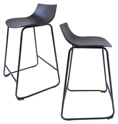 Produktbild von Set aus 2 Barhocker – Schwarz, ergonomisches Design