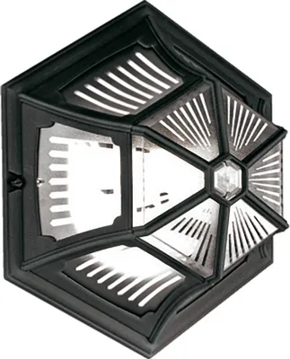 Immagine prodotto di Lampada da esterno a parete e a soffitto, nera, E27, 60 W, Parish Elstead