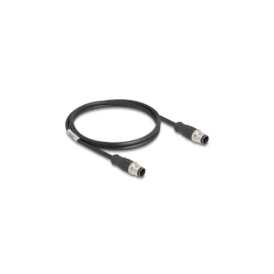 Image de DELOCK M12 Kabel D-kodiert 4 Pin Stecker zu Stecker PVC 1 m
