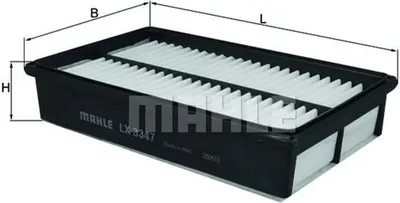 Produktbild von MAHLE LX 3347 Luftfilter für MAZDA 3 (BL)