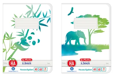 Produktbild von herlitz Hausaufgabenheft GREENline DIN A5 48 Blatt
